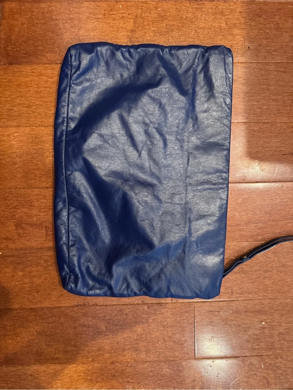 Bill Dorf Vintage Navy Leather Clutch